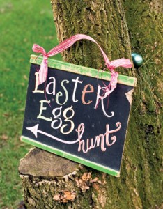 Easter egg hunt sign