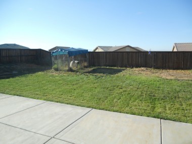 Pool-sized backyard -- plenty of room for swing set, dog run, gardens, etc. 18894 Chatfield Dr., Riverside