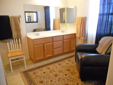Master bathroom with sitting area. 18894 Chatfield Dr., Riverside