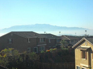 One of the fantastic views from the master bedroom suite (imagine the snow-peaked caps in wintertime)! 18894 Chatfield Dr., Riverside