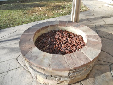 New fire pit was installed in 2008 with a new gas line as well. There's also a gas line already run for a future built-in BBQ. 4734 Rubidoux Ave., Riverside