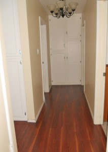 Hallway with two sets of linen closets. 4734 Rubidoux Ave., Riverside