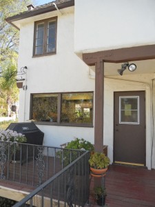 Convenient deck off of the kitchen for outdoor family meals and gatherings. 3105 Pine St., Riverside