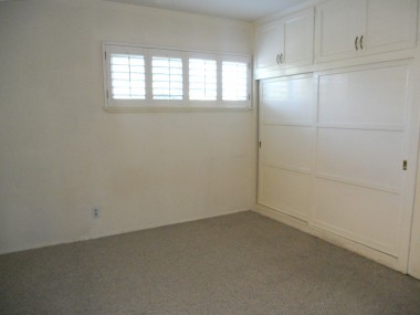 Master bedroom has the largest closet, plus attached private (and updated) 3/4 bathroom with newer tile and vanity. 4734 Rubidoux Ave., Riverside
