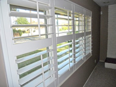 Split plantation shutters. Shut just the bottom for privacy, yet leave the top open for natural light! 4734 Rubidoux Ave., Riverside