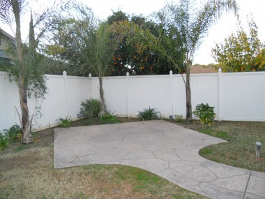 Spa pad with electrical hookups already in place. Note the vinyl fencing as well! 4734 Rubidoux Ave., Riverside