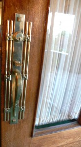 Original front door handle hardware!