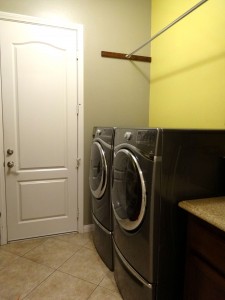 Laundry room accommodates today's  large washer/dryers (these units are  negotiable).