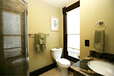 Private remodeled bathroom for second bedroom. Granite counter top and separate shower stall.