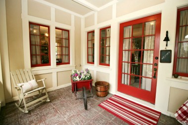 Alternate view of charming front porch.