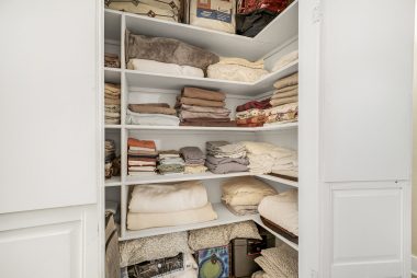 And the mother of all linen closets in the hallway...