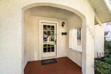 Charming covered front entry