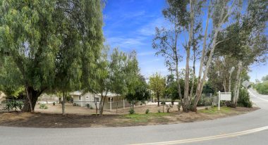 View of the entire property (lot size is 13,068 sq ft) -- just over a quarter acre, and completely fenced! 