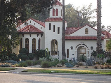 Mediterranean home with Spanish influence, built in 1926 for $6,100.