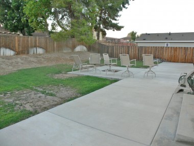 Spacious backyard is a blank slate for whatever type of entertaining and fun you have in mind (basketball court, pool, playground, volleyball, etc).