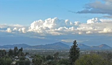 "The Sister Team" vantage point from Canyon Ridge in Riverside
