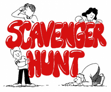 scavenger hunt 1-22-12 noon to 3 pm Riverside California