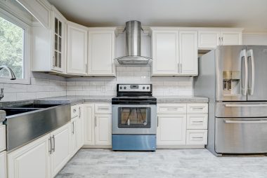Brand new stainless steel appliances, including dishwasher. Stove hasn't even been used yet. Refrigerator is negotiable.