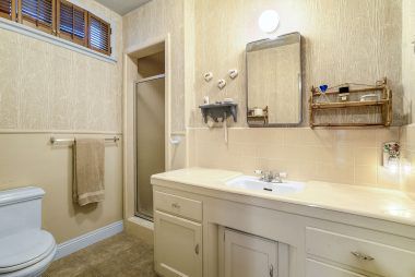 Master bathroom with shower (no tub).
