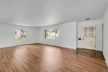 Non-staged living room.