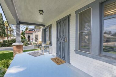 What a front porch -- this is what draws people to this neighborhood. Enjoy a glass of cold lemonade or morning coffee while watching the neighbors walk their dogs or pursh strollers. A storybook neighborhood for sure!