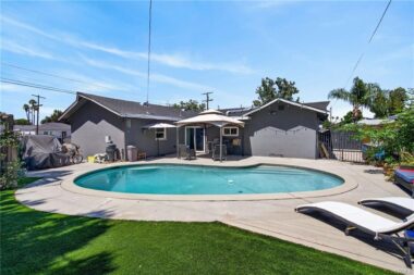 New pool equipment and low-maintenance artificial turf.