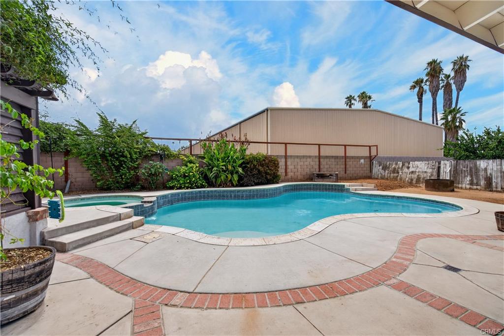 Inground pool and spa