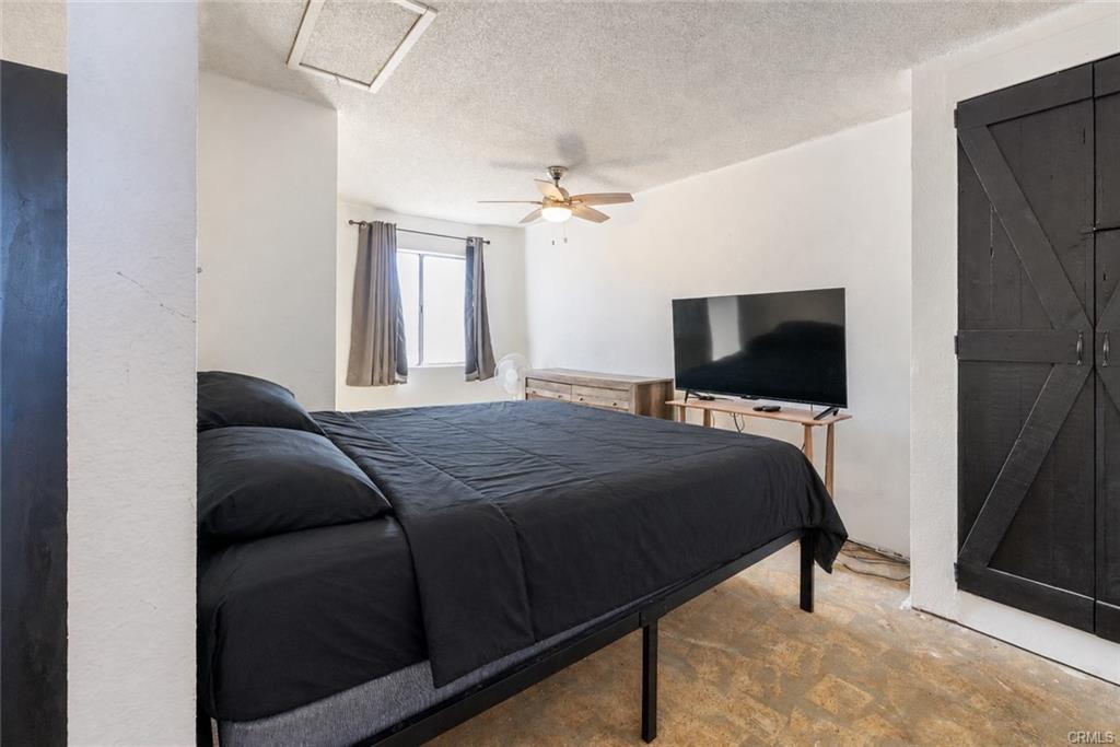 PERMITTED ADU: Separate bedroom with nice sized closet and ceiling fan.