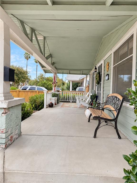 Breezy bungalow front porch.